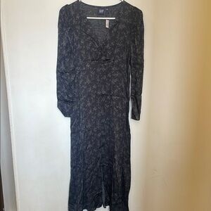 GAP Black Floral Women's Dress
